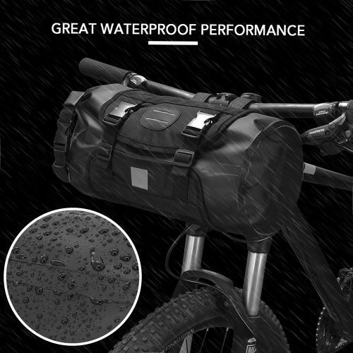 Waterproof Bike Handlebar Bag Front Bicycle Dry Pack Large