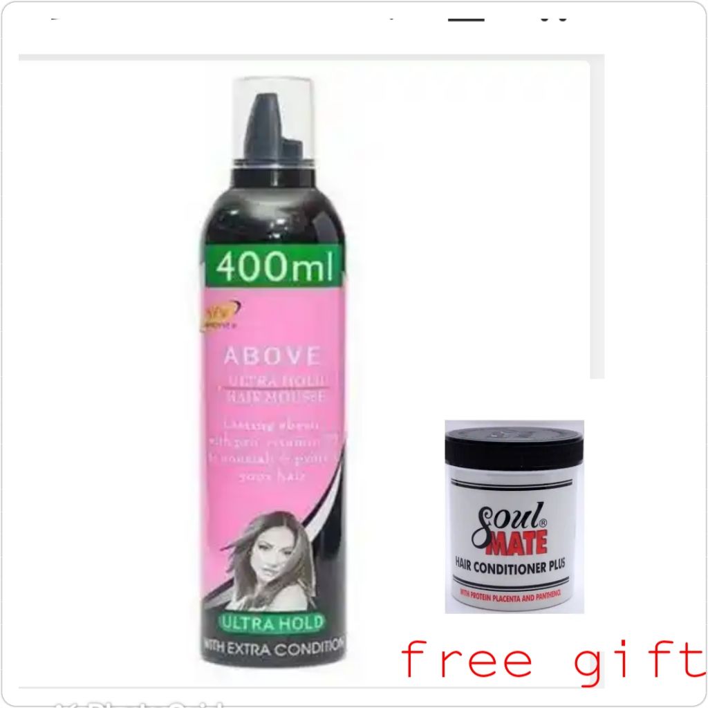 Ultra Hold Hair Mouse __ 400 Ml + Free Hair Cream