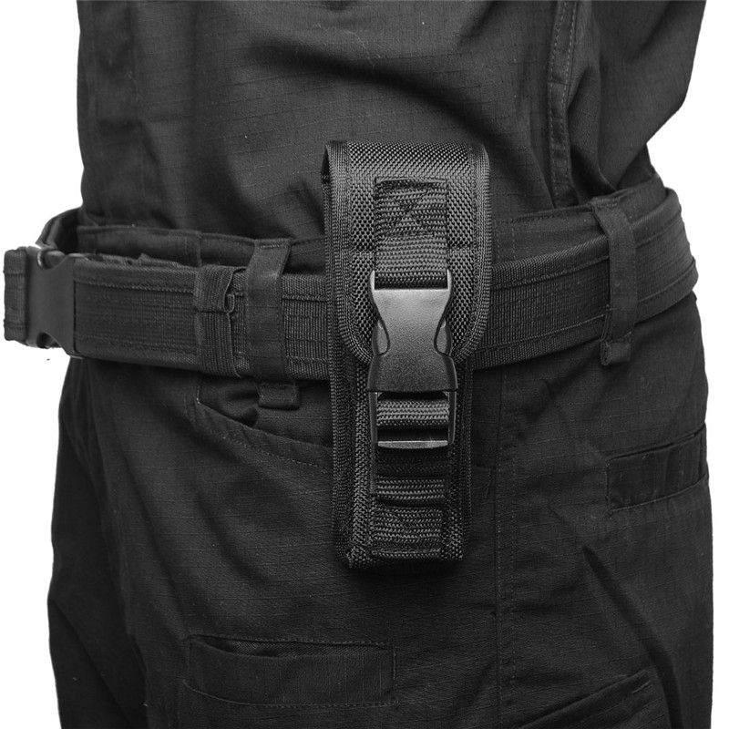 Outdoor Hunting  Flashlight Pouch Nylon Combat Electronic Torch Waist Bag Small Size Portable Flashlight