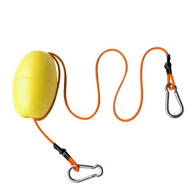 74cm Elastic Kayak Tow Throw Line Floating Yellow + Fluorescent Yellow