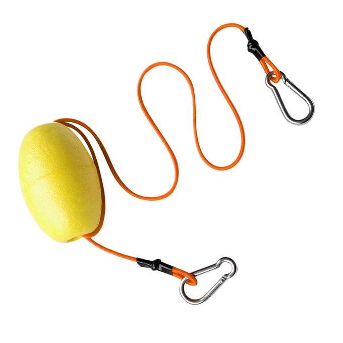 74cm Elastic Kayak Tow Throw Line Floating Yellow + Fluorescent Yellow