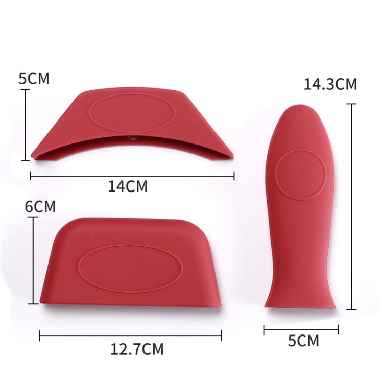 3 PCS / Set Black Silicone Insulation Pad
