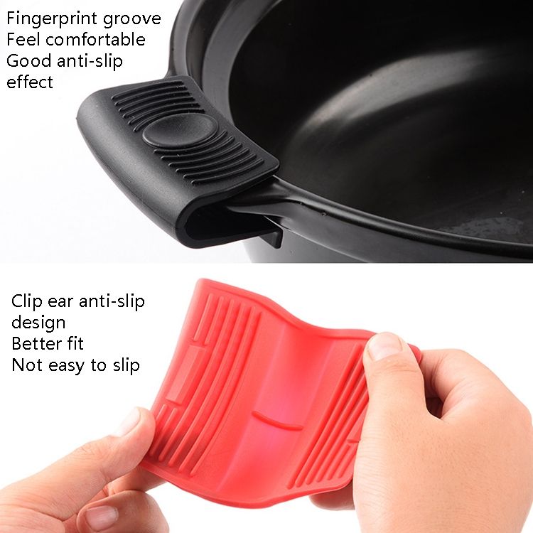 3 PCS / Set Black Silicone Insulation Pad