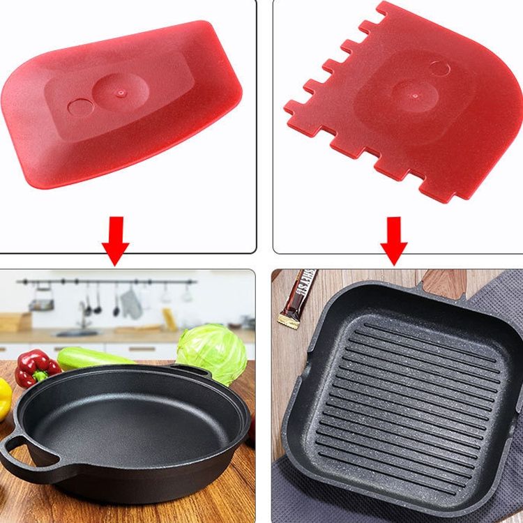 3 PCS / Set Black Silicone Insulation Pad