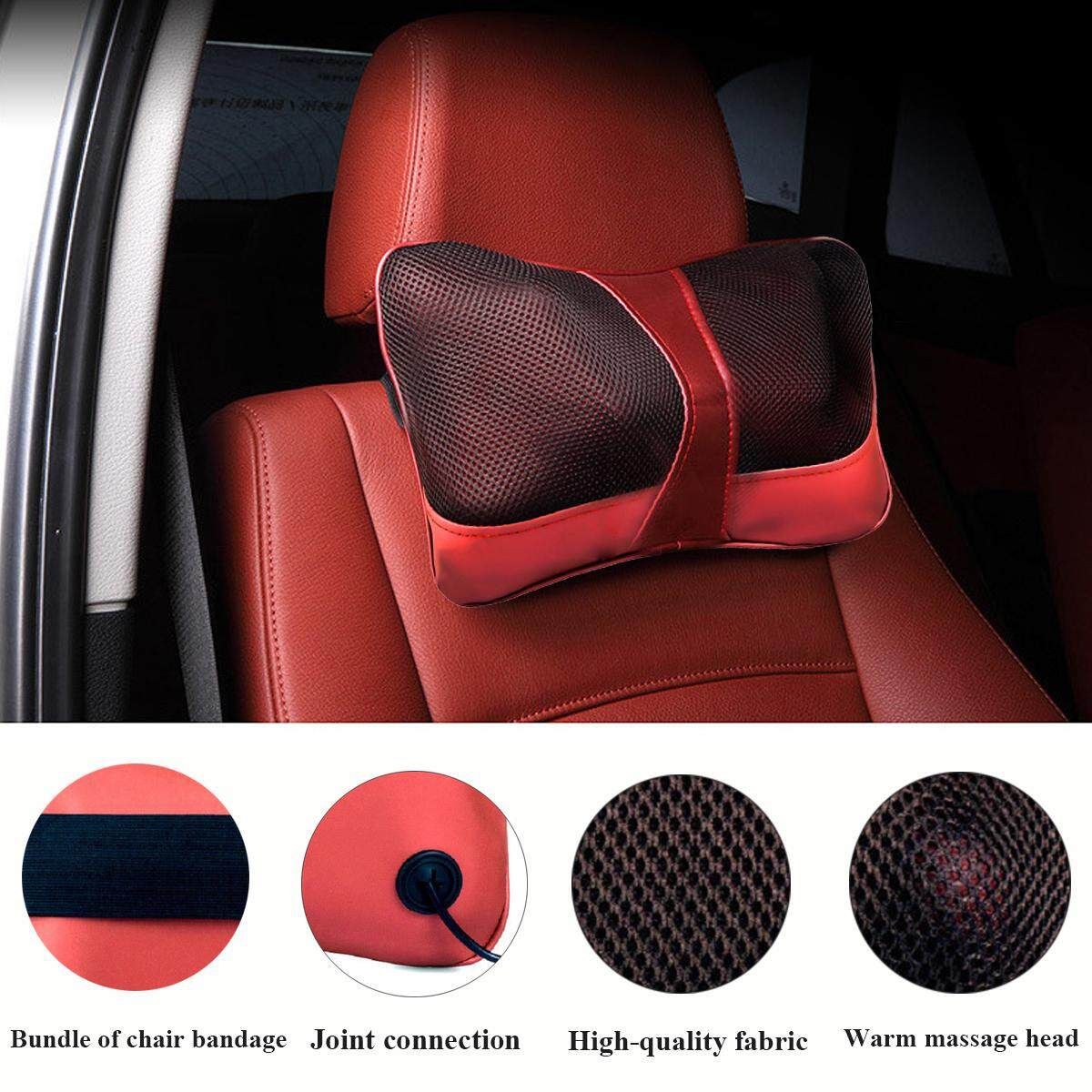 US / EU -- Electronic Massage Pillow Massager Cushion Car Lumbar Neck Back Shoulder Relax Eurocode