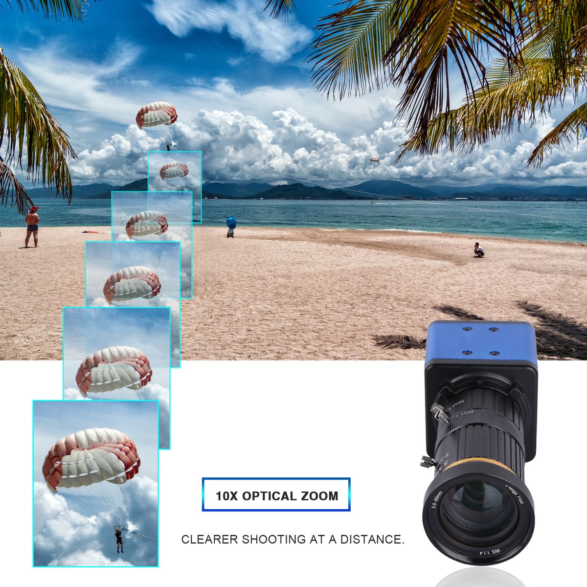 1080P HD Camera Computer Camera Webcam 2 Megapixels 10X