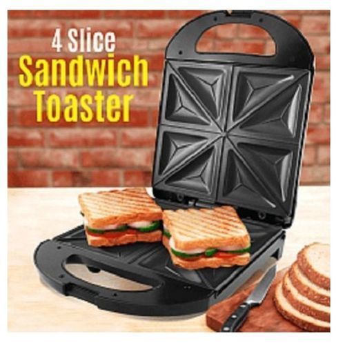 PORTABLE 4 - SLICE SANDWICH MAKER MACHINE/ BREAD TOASTER