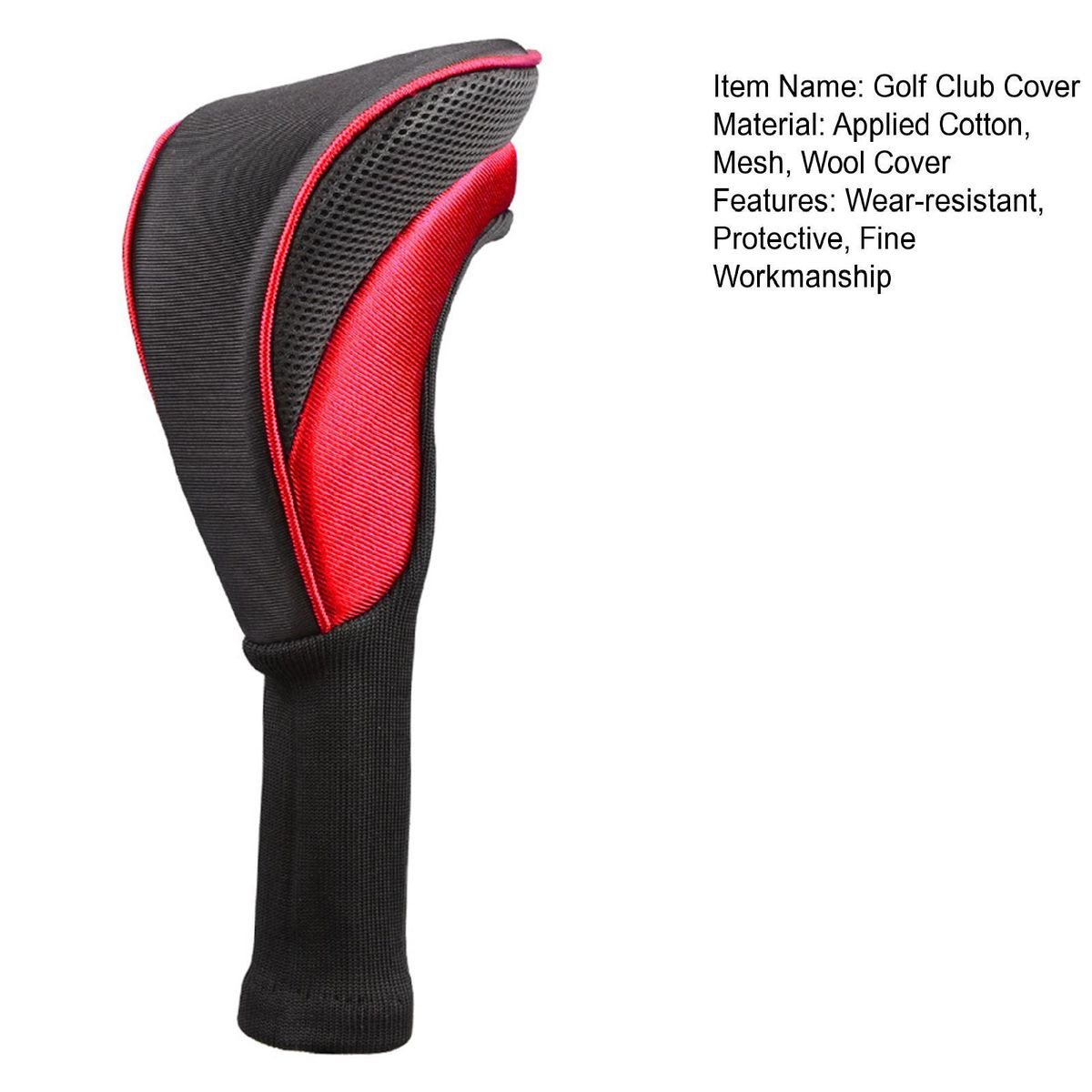 Club Head Cover Golf Hybrid Club Head Cover Red