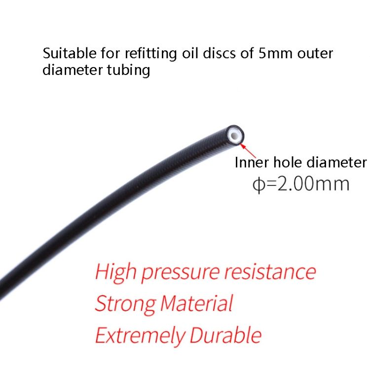 Mountain Bike Brake Tube 3 PCS 1m (Black)