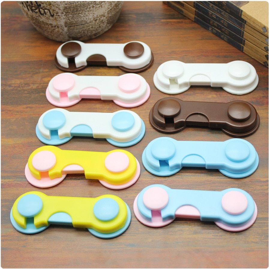 5pcs Plastic Cabinet Lock Child Safety Baby Protection From Children Safe Locks For Refrigerators