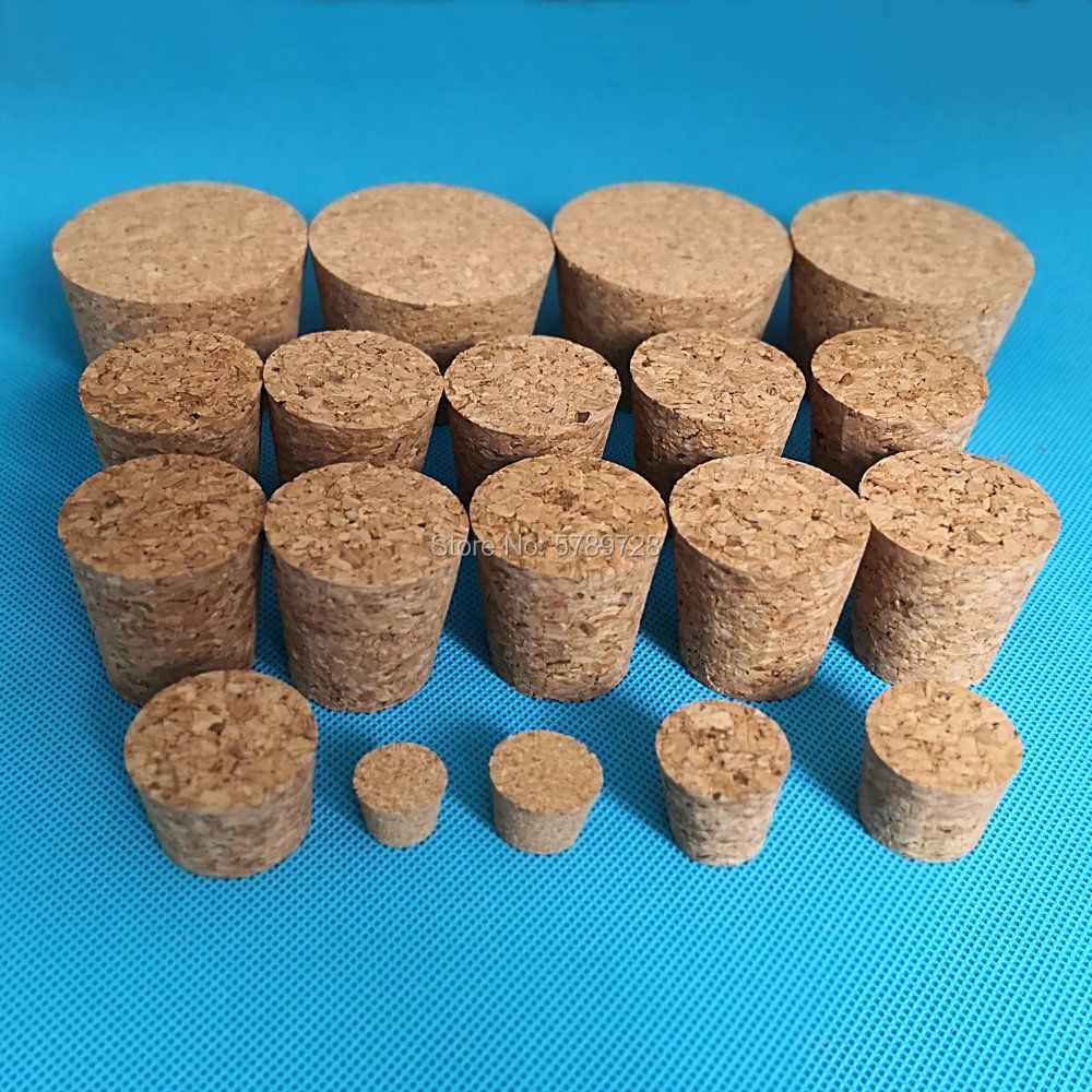 50pcs Top DIA 1m To 39mm Wood Cork Lab Test Plug Essential