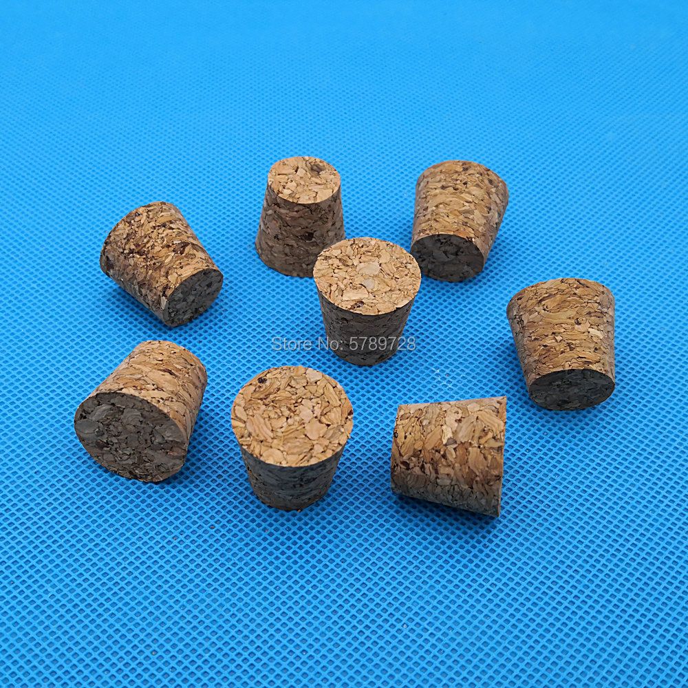 50pcs Top DIA 1m To 39mm Wood Cork Lab Test Plug Essential