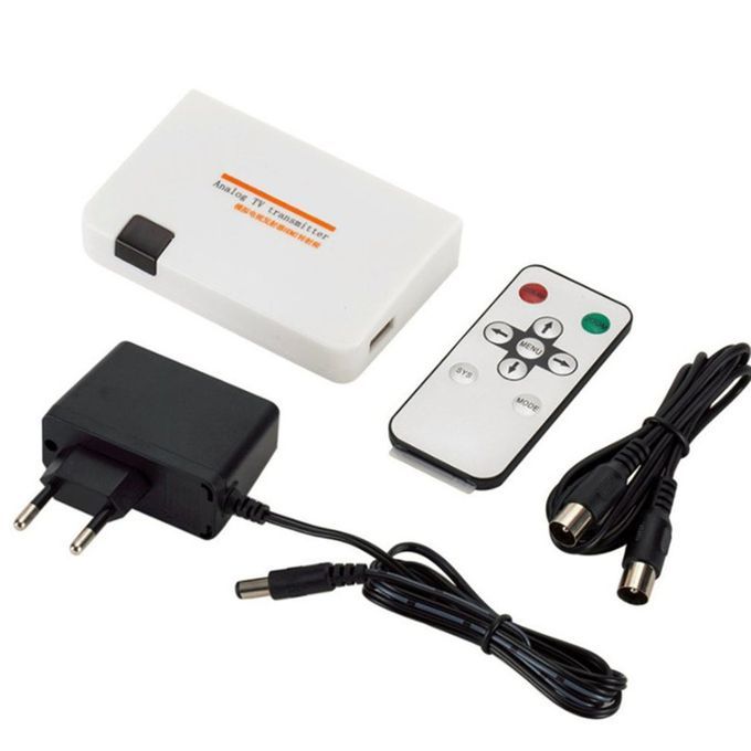 High HD Through A Large Screen Typrojector Hdmi To Rf Coaxial Converter Box-black-