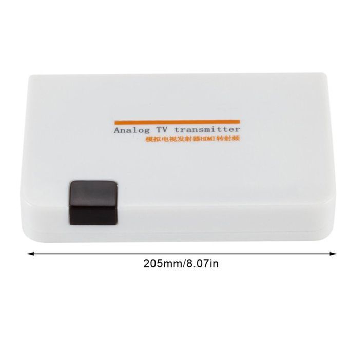 High HD Through A Large Screen Typrojector Hdmi To Rf Coaxial Converter Box-black-