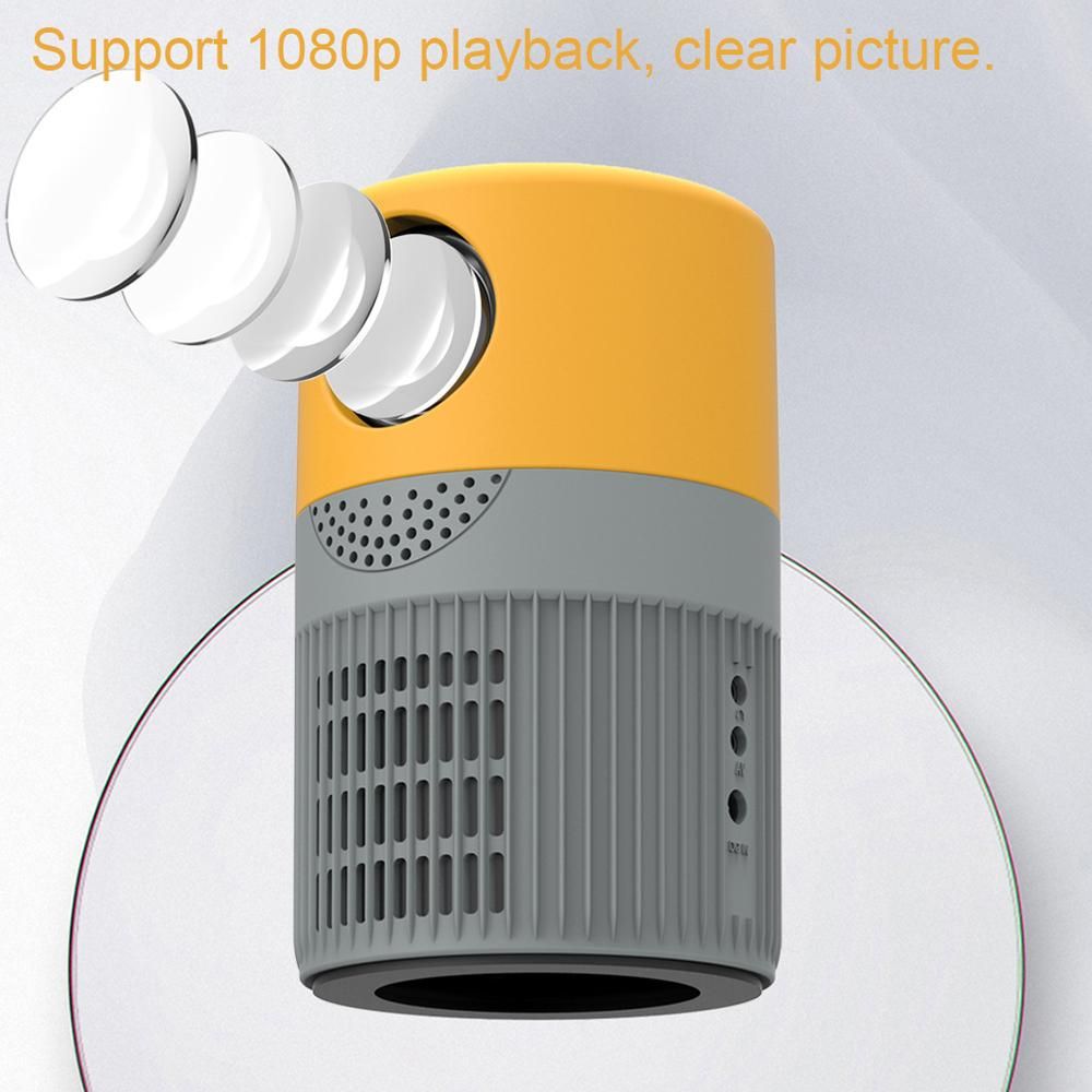 YT400 LED Video Projector Home Theater Movie Player Mini Projector Portable Clear Projector