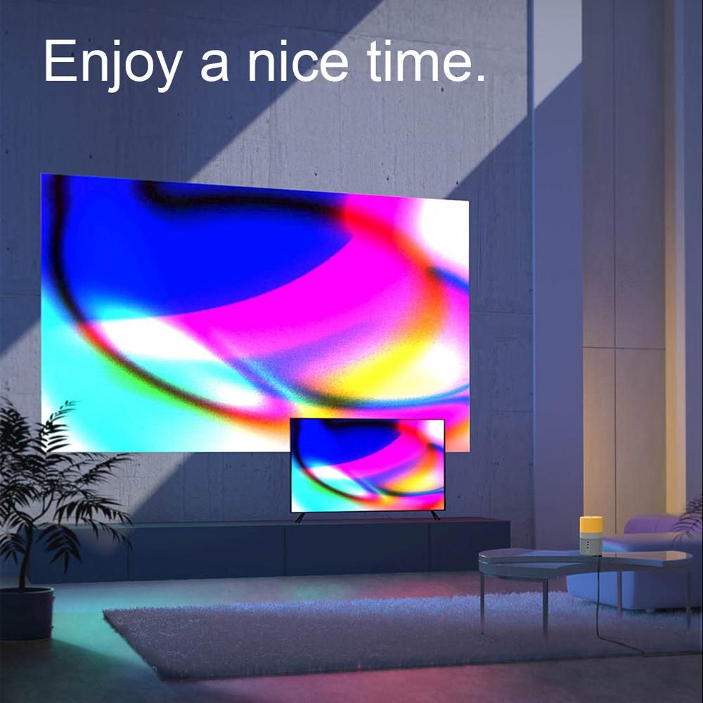 YT400 LED Video Projector Home Theater Movie Player Mini Projector Portable Clear Projector
