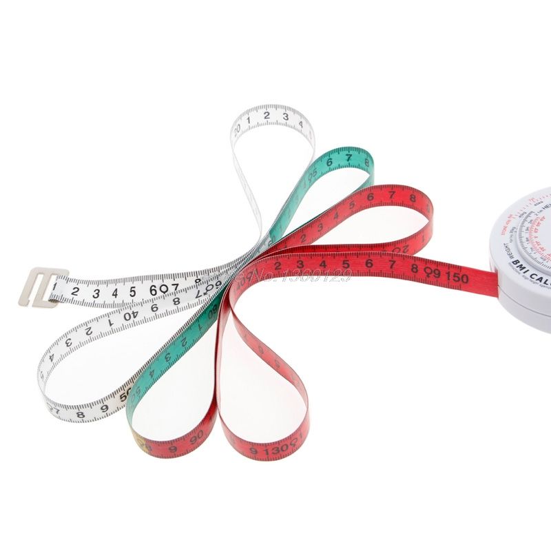 150cm Bmi Body Mass Index Retractable Tape Measure Calculat