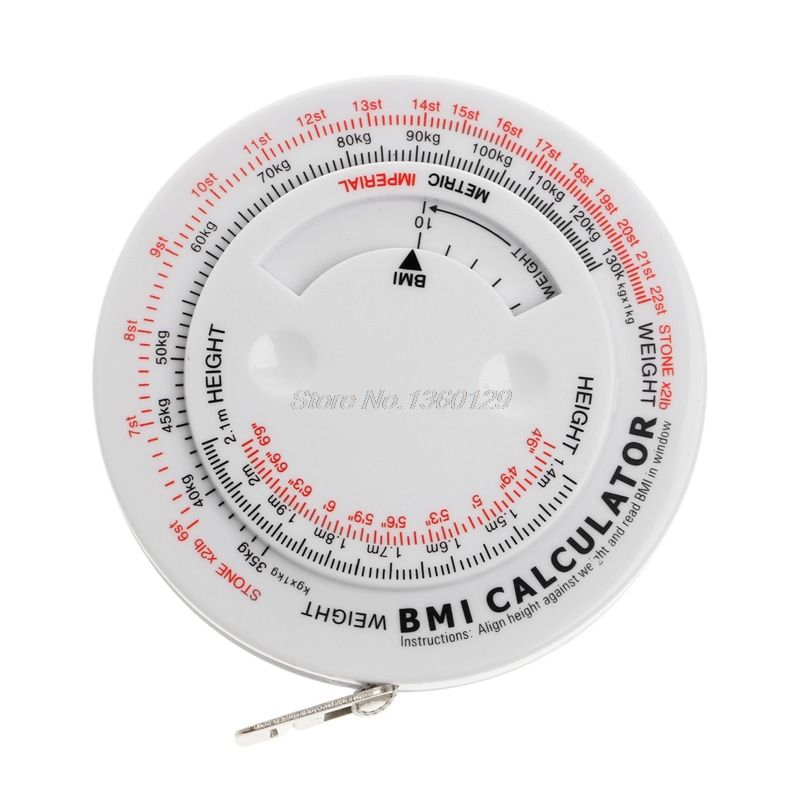 150cm Bmi Body Mass Index Retractable Tape Measure Calculat