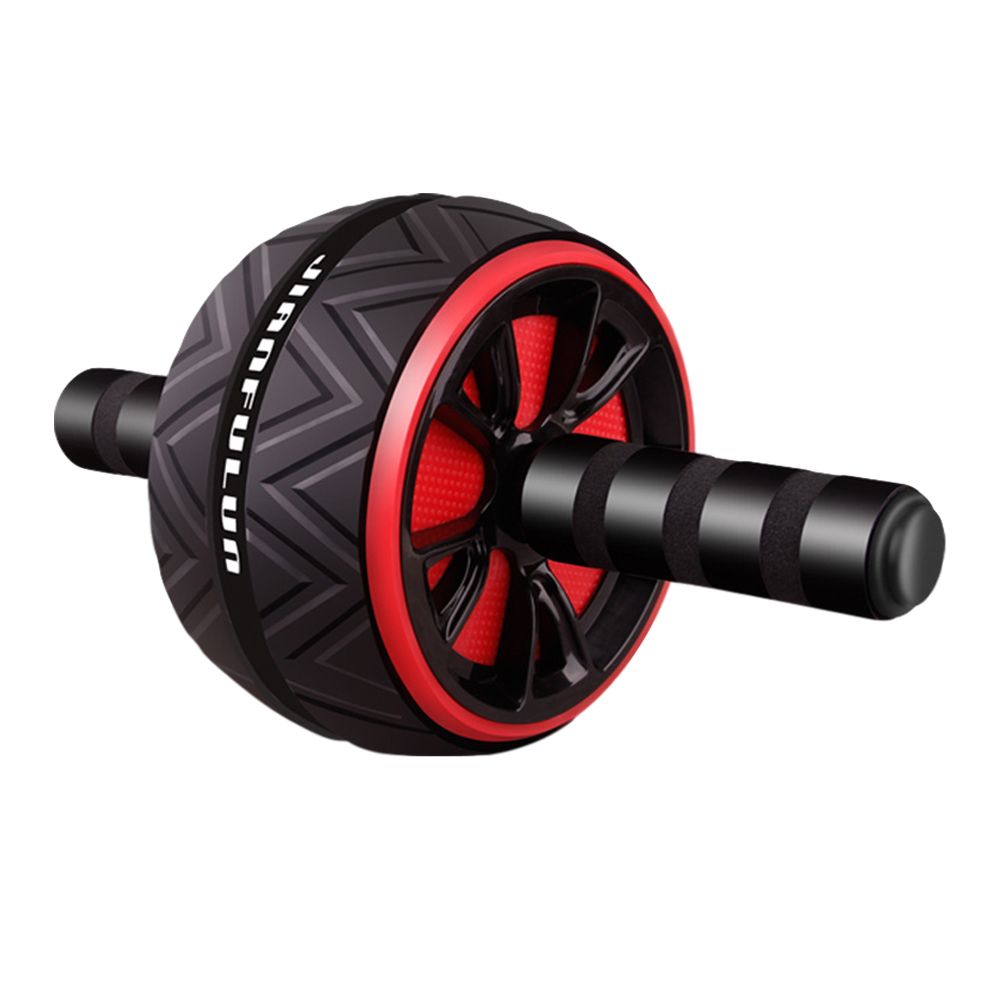 Ab Roller No Noise Abdominal Wheel Ab Roller Stretch Trainer For Arm Waist Leg-Red And Black