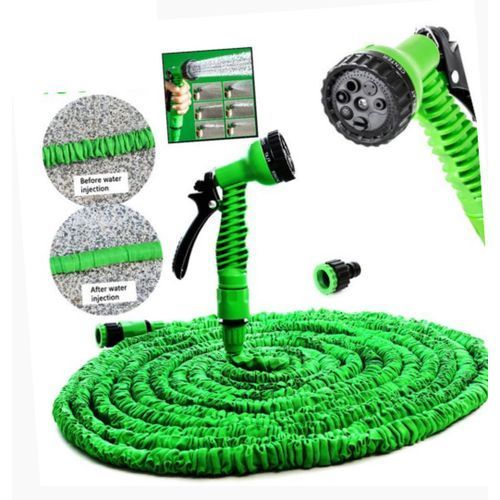 Expandable Magic Hose With Spray Gun For Cars/Garden (50ft)