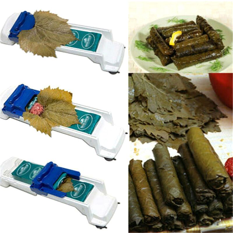 Stuffed Grape Leaves Cabbage Leaf Rolling Machine Yaprak Sarma Dolma Roller Tool Roll Sushi Making Machine