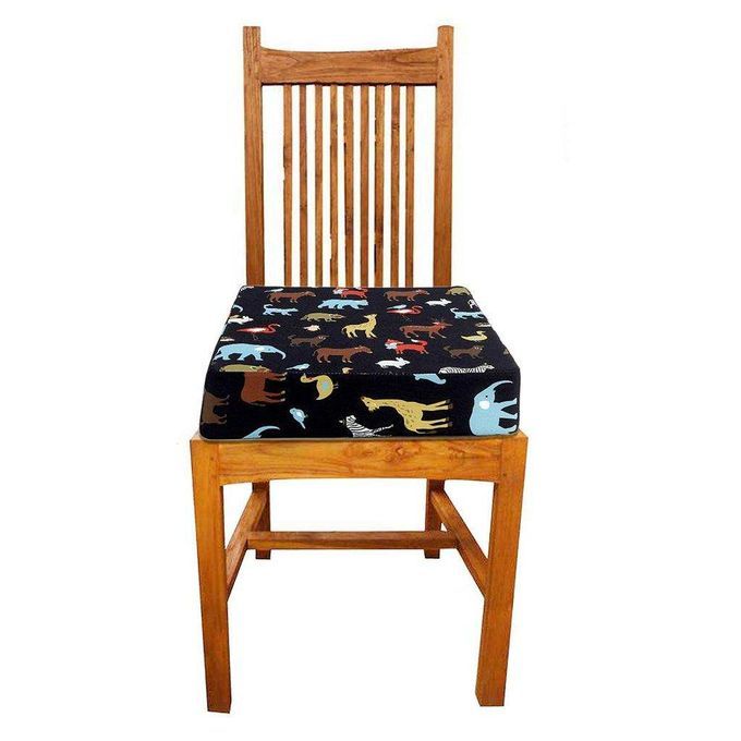 Kids Dining Chair Square Booster Seat Cushion - Baby Toddler High Blue