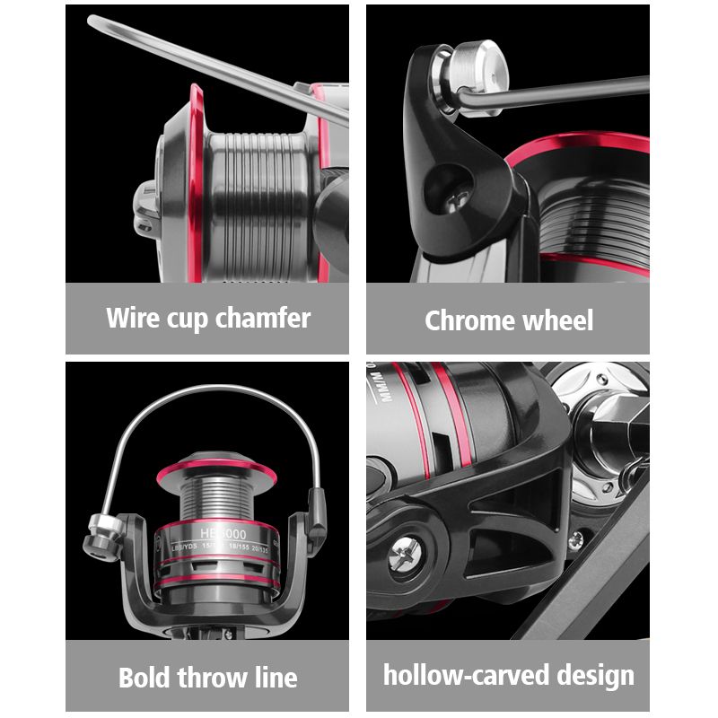 Linnhue Fishing Reel 500-7000 Spinning Reel 10kg Max Drag