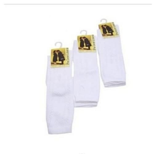 Back To School Girls Socks - White - Set Of 6