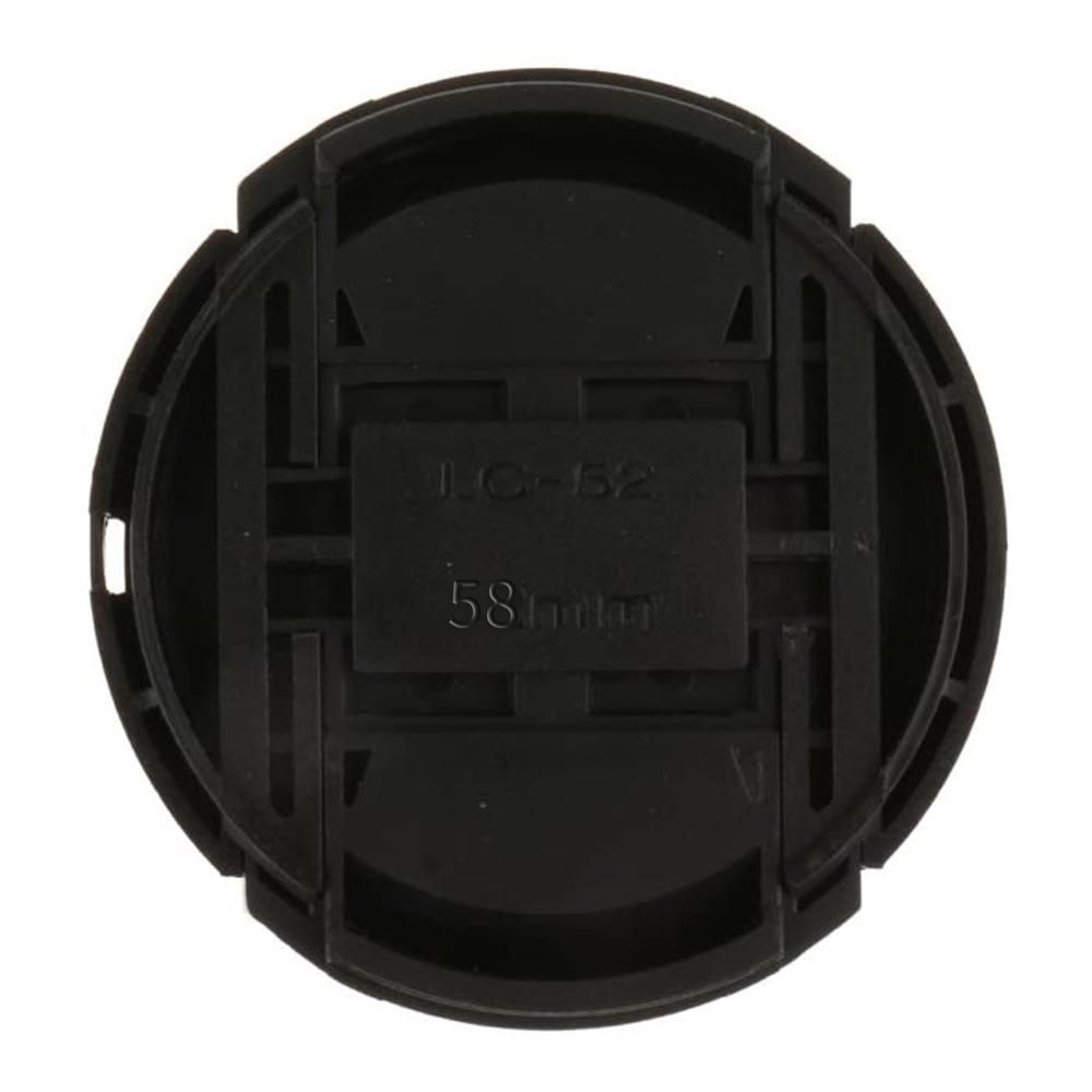 10Pcs Front Rear Lens Cap for Canon Nikon Sony Camera Ultra Violet Accessories - Black-67mm