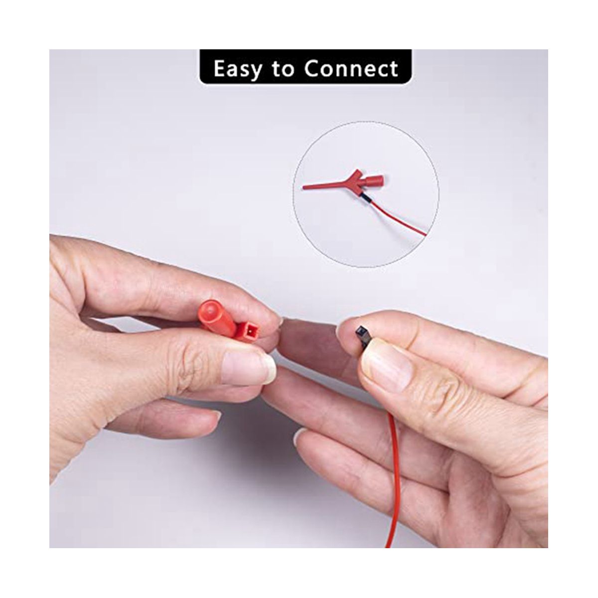 Test Lead SetEst Hook Clips Silicone Jumper Wires Cable for Logic Analyzer Electrical Testing