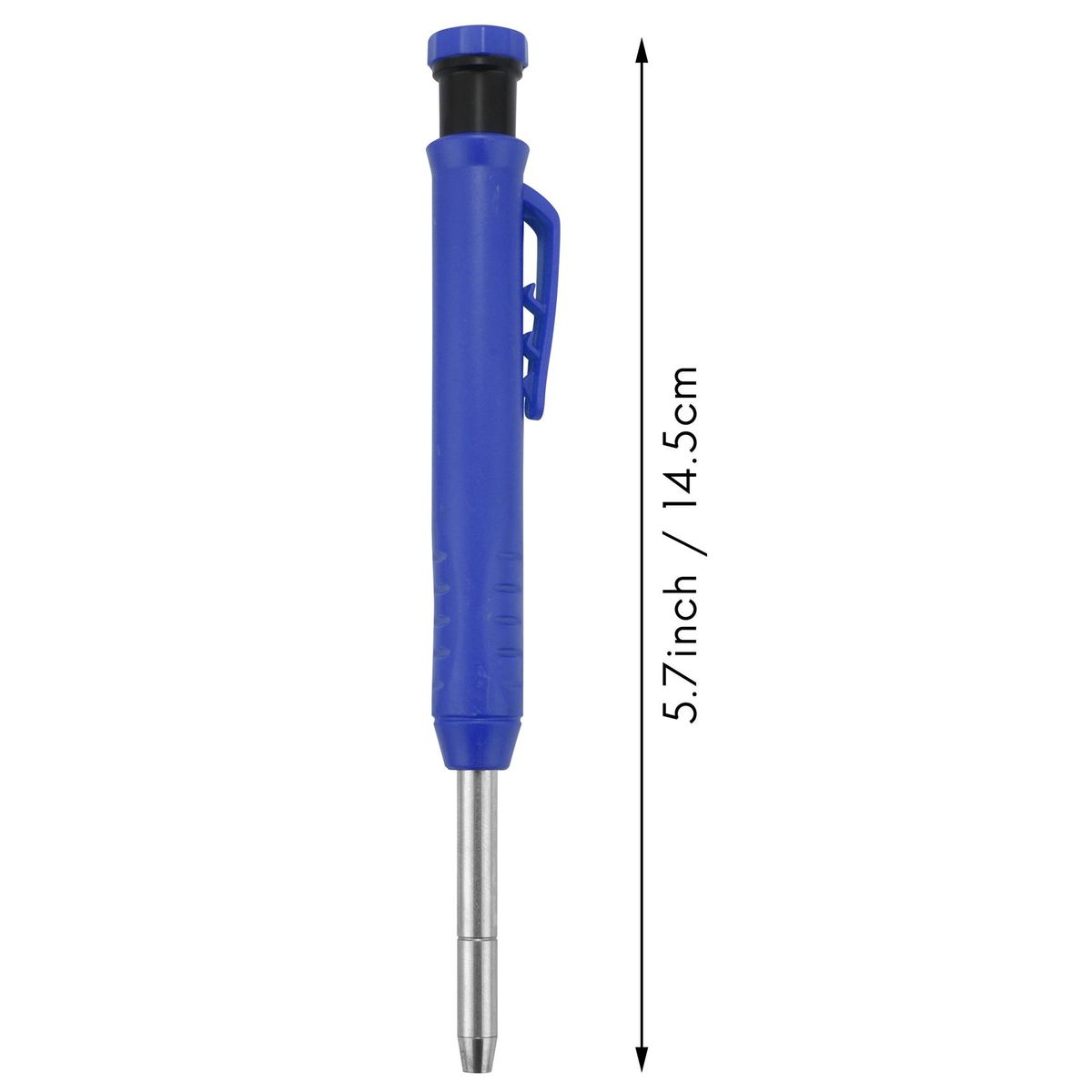 Solid Carpenter Pencil Set with 7 Refill Set Leads Built-in