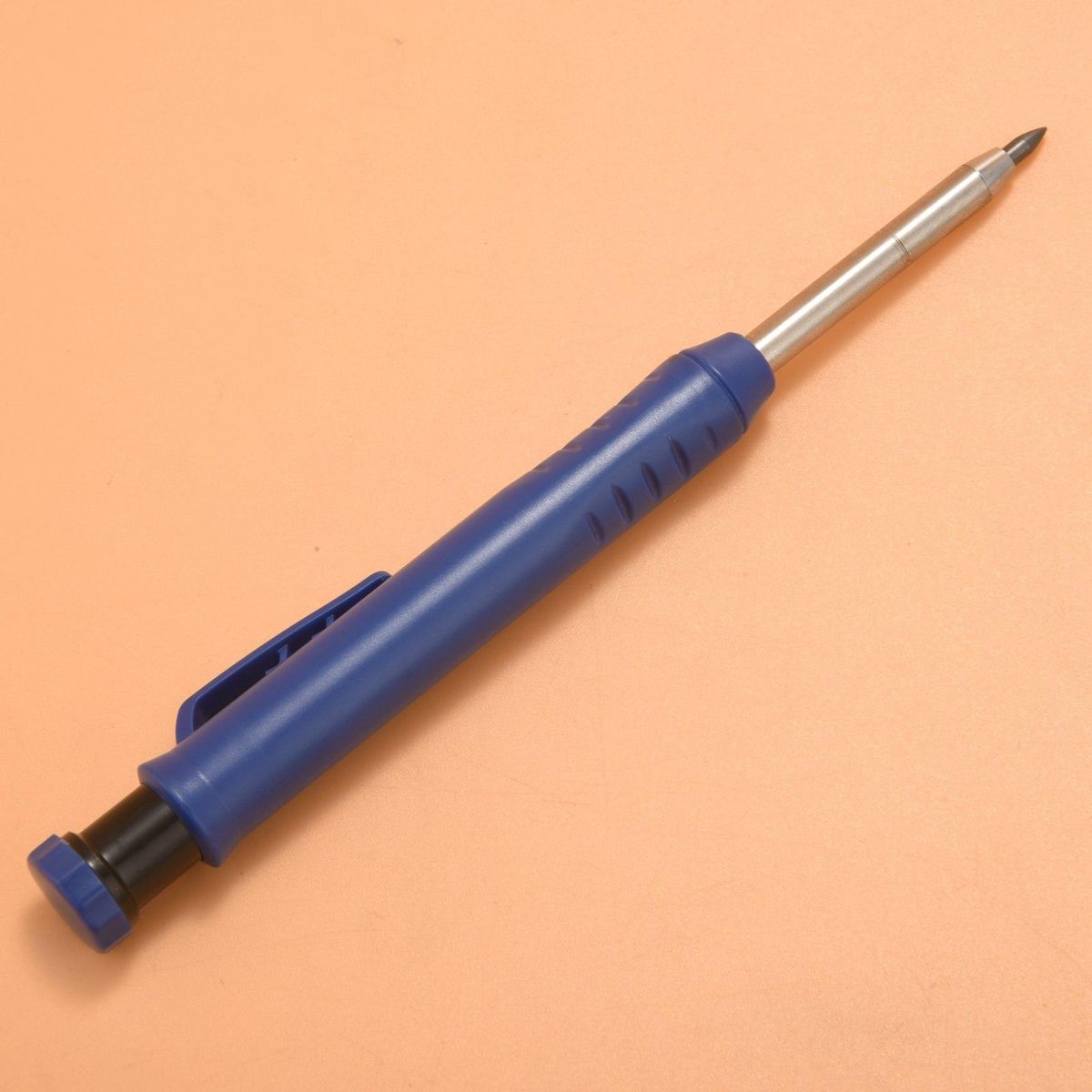 Solid Carpenter Pencil Set with 7 Refill Set Leads Built-in