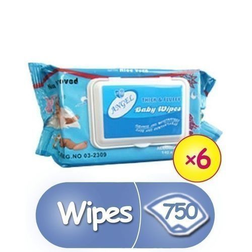 Thick And Fluffy Baby Wipes, (125 X 6 =750 Count)