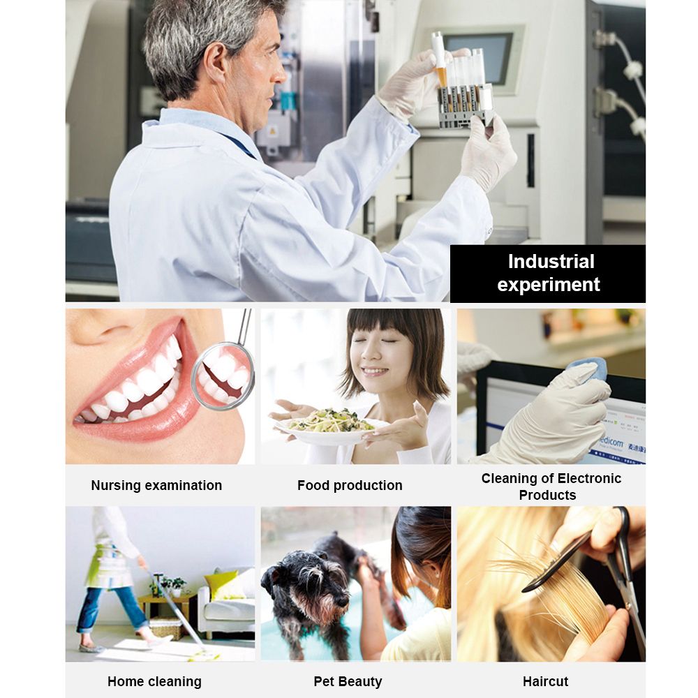 (L)50 Pcs/Disposable Gloves Powder-Free Stretchy PVC Gloves