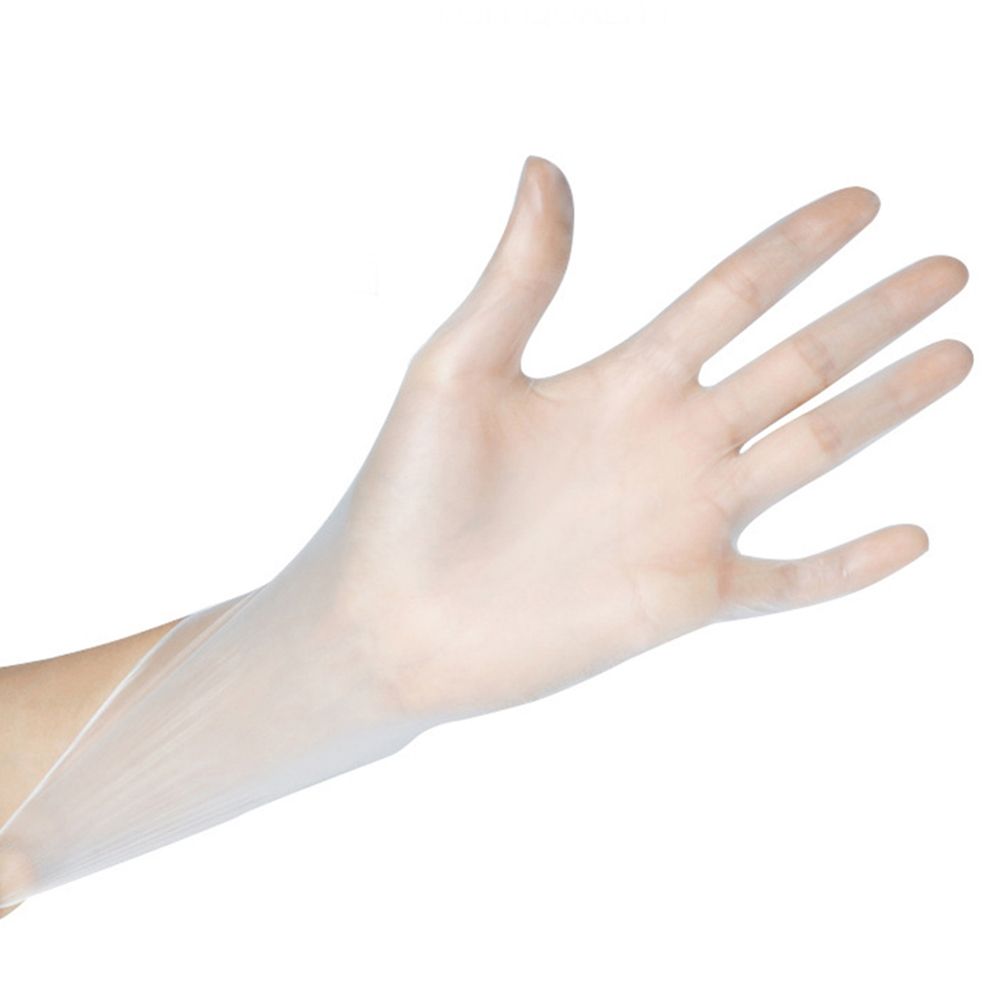 (L)50 Pcs/Disposable Gloves Powder-Free Stretchy PVC Gloves