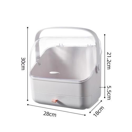 Large Capacity Cosmetic Storage Box Waterproof Dustproof Bathroom Desktop Beauty Makeup Organizer Jewelry Makeup Container