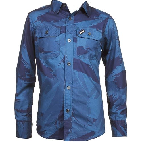 Long Sleeve Button Down Shirt Blue -