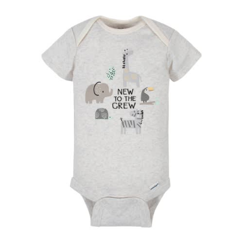Organic Cotton Baby Unisex Bodysuit - 3 Packs