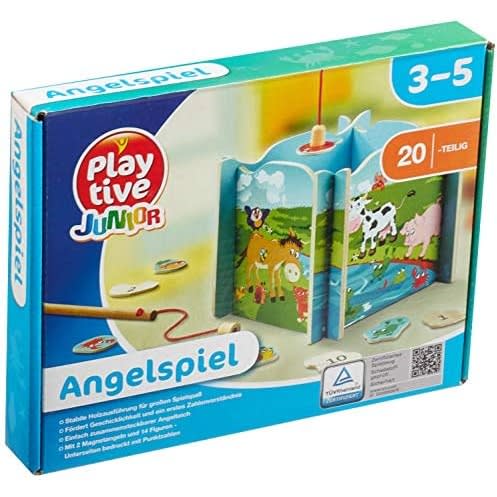 Wooden Magnetic Fishing Game Toy With Rod