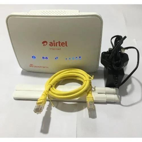 Airtel 4G LTE Zlt S25 Wireless Indoor Router With 120gig Data Sim & Backup Battery