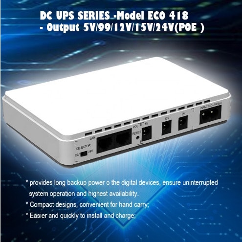 5v 9v 12v Dc Mini Ups Circuit Diagram For Router/cctv/modem