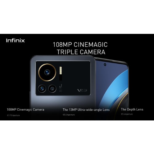 Note 12 VIP - 6.67"FHD - 256GB ROM - 8+5GB RAM - Dual SIM - 4G - 108MP - 4500mAh - Force Black
