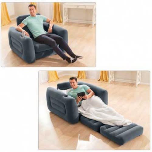 Single Pullout Sofa Chair And Bed With Pump