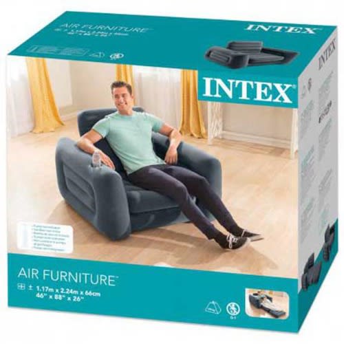 Single Pullout Sofa Chair And Bed With Pump