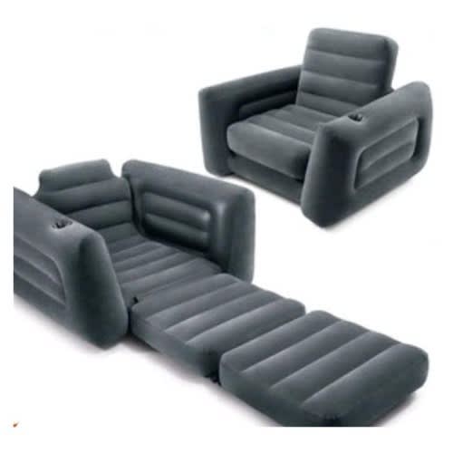 Single Pullout Sofa Chair And Bed With Pump