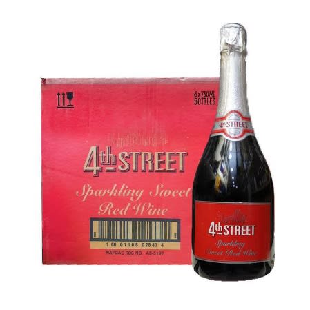 Sparkling Sweet Red Wine 75cl X 6 Bottles 10.5%abv