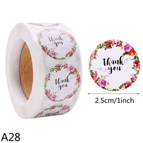 Thank You Stickers -500pcs/Roll