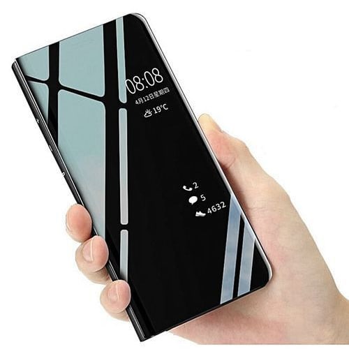 Clear View Flip Case For Samsung M20 Non Sensor And Tempered Glass