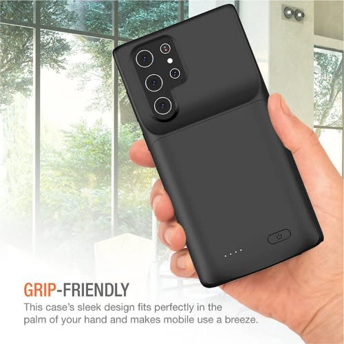 Slim Portable Rechargeable Battery Charging Case For Samsung Galaxy S22 Ultra