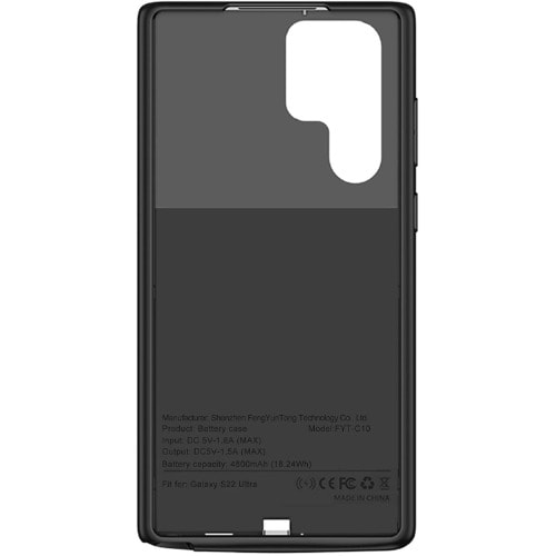 Slim Portable Rechargeable Battery Charging Case For Samsung Galaxy S22 Ultra